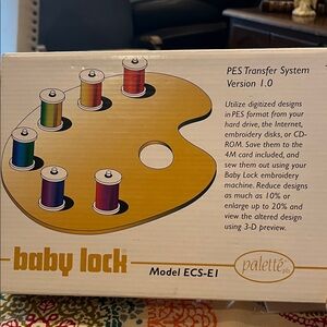 NIB Baby Lock PES Transfer System Version 1.0 Model ESC-E1